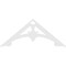 Ekena Millwork Pitch Sellek Architectural Grade PVC Gable Pediment, 60"W x 25"H x 1"P (10/12) GPP060X025X100SLK - alternate 4